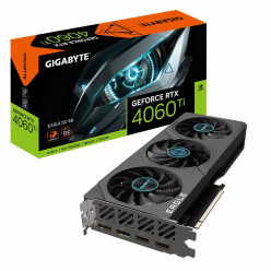 Gigabyte GeForce RTX™ 4060 Ti EAGLE OC 8G / 8GB GDDR6 128bit, 2550/18000MHz, CUDA 4352, Triple Fan, PCIeX16 4.0, 2xHDMI, 2xDP, WindForce Cooling System, 3x 80mm fans, 3x Copper heatpipes, Alternate Spinning, 3D Active Fan, Screen Cooling,1x 8-pin PCIe